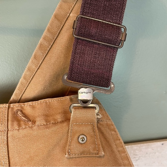 Vintage Mens Carhartt Double Knee Duck Canvas Bib Overalls - Picture 7 of 16